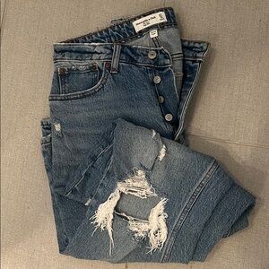 Abercrombie & Fitch Curve Love Dad High Rise 27